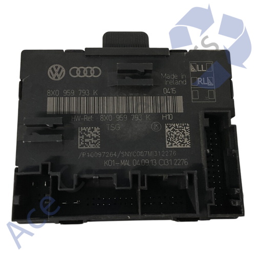 Audi A1 8X 10-14 Pre-Facelift Door Control ECU Module Front Right