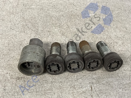 Audi A3 8P 5Dr 08-12 Facelift Locking Wheel Nut Set