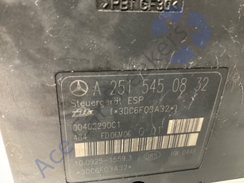 Mercedes R Class Pre-Facelift 06-10 ABS Pump Modulator Control Unit