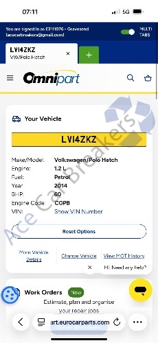 VW Seat Skoda Audi 1.2 CGP CGPA CGPB 3 Cyl Engine With Warranty
